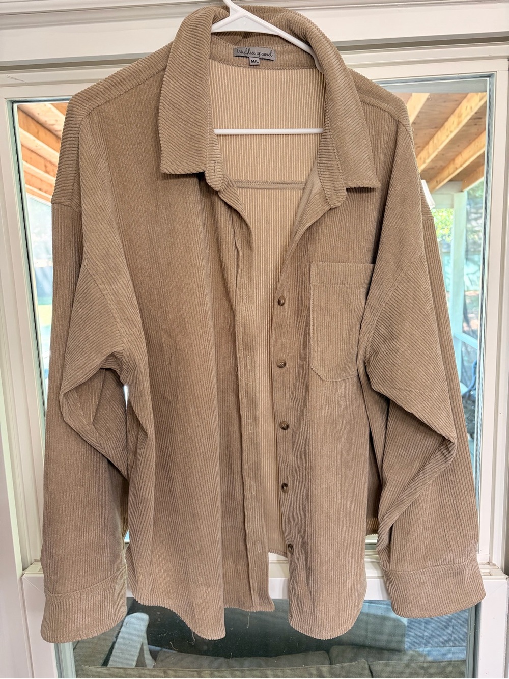Lizard Thicket Tan Corduroy Shirt Jacket M/L